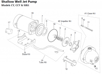 Franklin Impeller Kit for CY, CCY, SWJ, JCY, 1/2hp Jet Pump Part Number 05-3922-04-RKIT