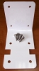 Big Blue Single Housing Steel L-Bracket White Part # BRL1BB-W