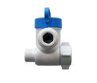 John Guest Angle Stop Adaptor Valve 3/8" Compression and 1/4" Tube Part # PASVPP1