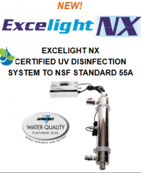 Excelight NX 8GPM NSF 55A Certified UV System by Waterite Model # EL08NSFAK