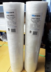 Scratch & Dent Sale - Two Big Blue 20" Spun 20 micron Polypropylene Filters