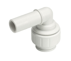 JG Union Stem Plug-In 90/Elbow Connector 3/4" CTS - White Part # PEI222828