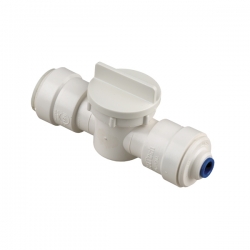 SeaTech Reducing Shut Off Valve 1/2" CTS x 1/4" Tubing with Push-Quick Connect Fitting Part # 3539-1004