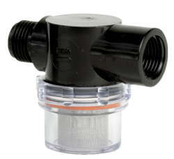 Shurflo Twist-On Water Filter Strainer - 1/2" Threaded inlet and outlet Part # 255-313