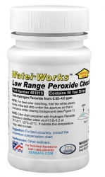 Sensafe/WaterWorks Peroxide H2O2 Low Range Test Kit 50 Strips Part # 481015
