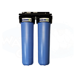 Pentek Twin 20" Big Blue 1" FNPT in/out Water Filter Housing System Model # BBFS-22