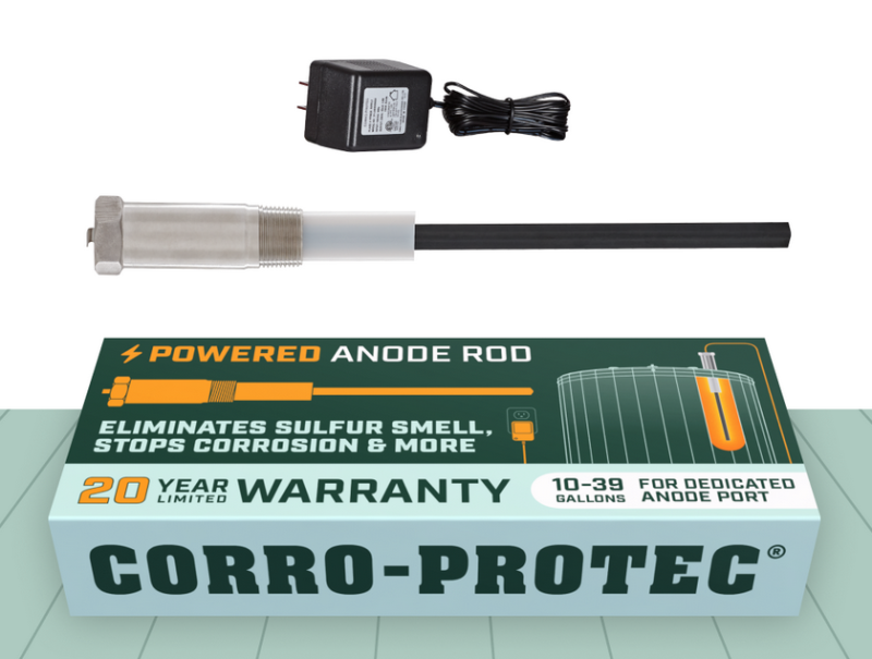 Corro-Protec Powered Anode Rod for 10-39 Gallon Hot Water Tanks