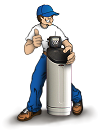 The Water Guy Standing In Front Of Your New Water System :)